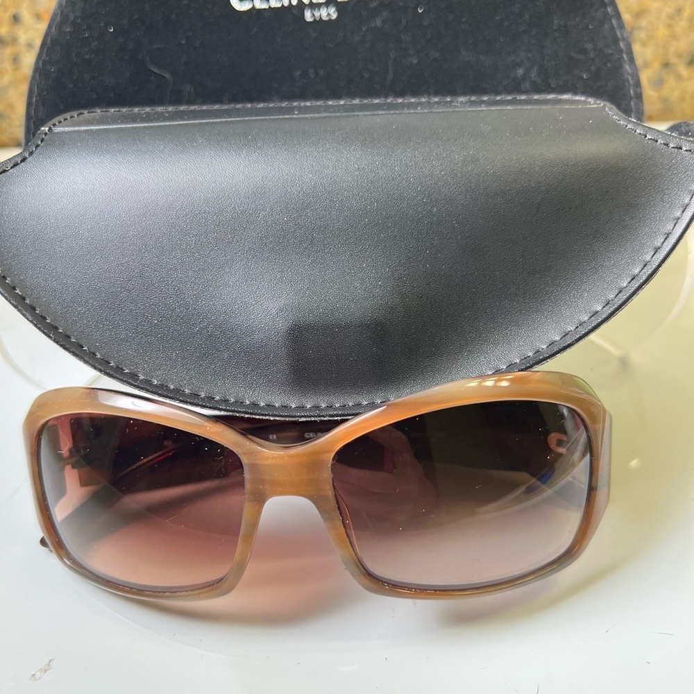 Celine Dion Women’s Brown Gradient Oversized Sunglasses